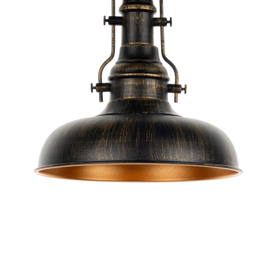 Brilagi - Mennyezeti lámpa PYRONIC 1xE27/40W/230V, átmérő 32 cm, bronz/patina