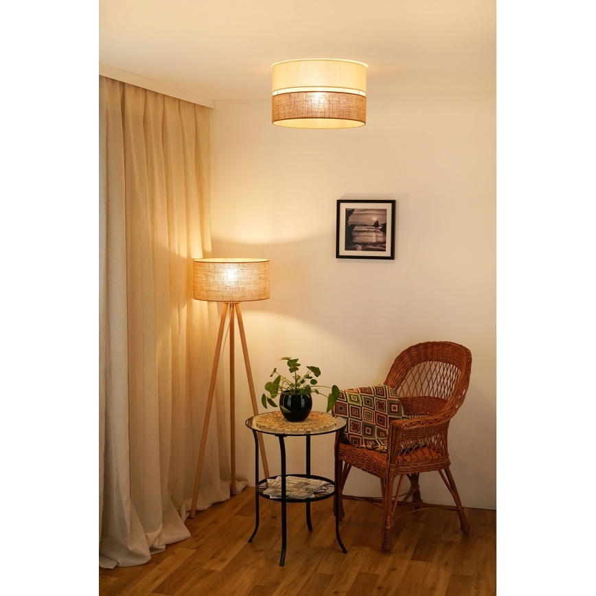 Brilagi - Mennyezeti lámpa ROYAL YUTE 1xE27/15W/230V átm. 40 cm bézs/krém
