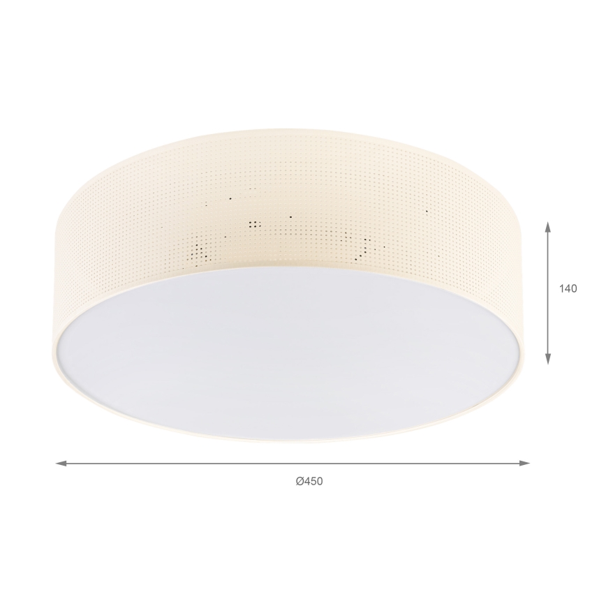 BRILAGI - Mennyezeti lámpa SIRIJA MODERN 4xE27/60W/230V átm. 45 cm krémszínű