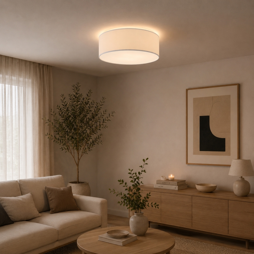 Brilagi - Mennyezeti lámpa SIRIJA MODERN 4xE27/60W/230V átmérő 45 cm krémszínű