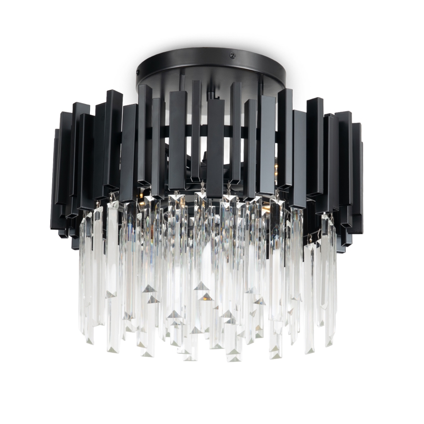 BRILAGI - Mennyezeti lámpa VERVE 4xE14/40W/230V átm. 40 cm fekete
