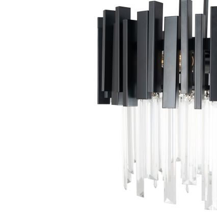 BRILAGI - Mennyezeti lámpa VERVE 4xE14/40W/230V átm. 40 cm fekete