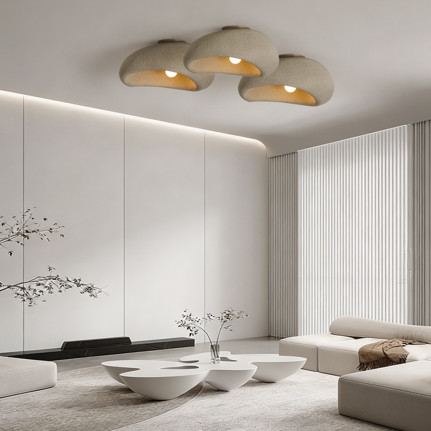 BRILAGI - Mennyezeti lámpa WABI SABI 1xE27/60W/230V Ø 40 cm bézs