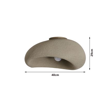 BRILAGI - Mennyezeti lámpa WABI SABI 1xE27/60W/230V Ø 40 cm bézs