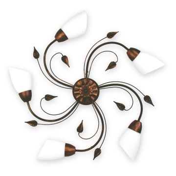 BRILAGI - Mennyezeti lámpa WILLOW 5xE27/40W/230V átm. 75 cm bronz