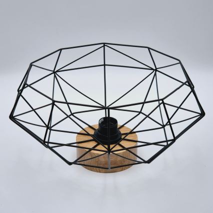 Brilagi - mennyezeti lámpatest WOODY BASKET 1xE27/60W/230V átmérő 40 cm tölgy