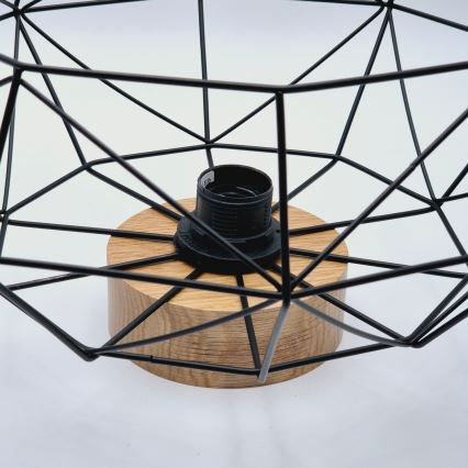 Brilagi - mennyezeti lámpatest WOODY BASKET 1xE27/60W/230V átmérő 40 cm tölgy