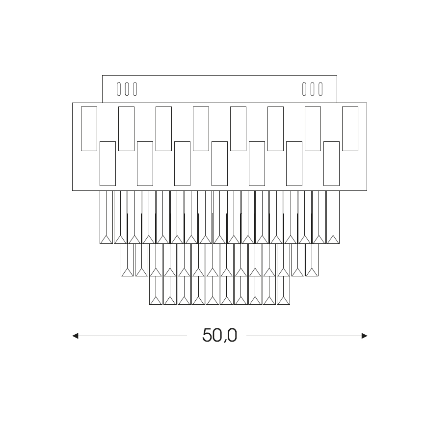 Brilagi - Mennyezeti lámpatest AURELIA 5xE14/40W/230V átmérő 50 cm fekete