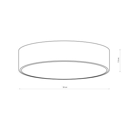 Brilagi - Mennyezeti lámpatest CLARE 2xE27/24W/230V átm. 30 cm bordó