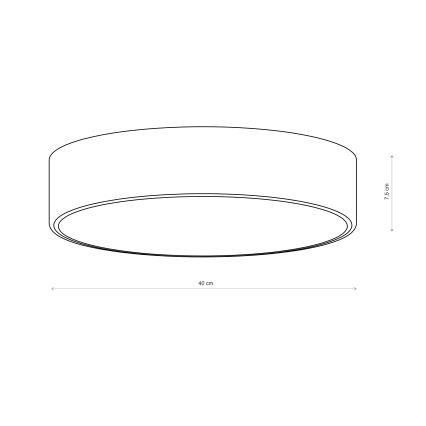 Brilagi - Mennyezeti lámpatest CLARE 3xE27/24W/230V átm. 40 cm barna