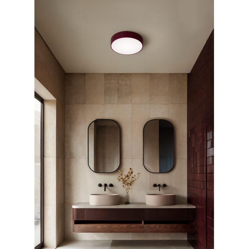 Brilagi - Mennyezeti lámpatest CLARE 3xE27/24W/230V Ø 40 cm bordó