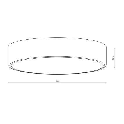 Brilagi - Mennyezeti lámpatest CLARE 4xE27/24W/230V átmérő 50 cm barna
