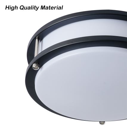 Brilagi - Mennyezeti lámpatest ELARO 2xE27/40W/230V, átmérő 26 cm, fekete