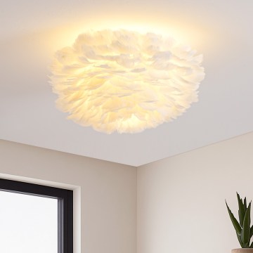 Brilagi - Mennyezeti lámpatest FEATHER 3xE27/40W/230V átm. 50 cm fehér
