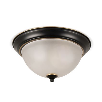 BRILAGI - Mennyezeti lámpatest FRESCO 2xE27/40W/230V átm. 28 cm fekete/arany