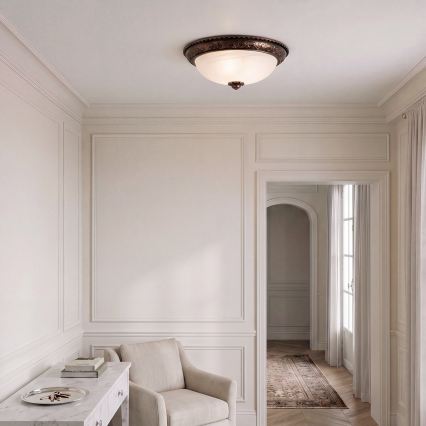 Brilagi - Mennyezeti lámpatest FRESCO 2xE27/40W/230V átm. 30 cm rézszínű
