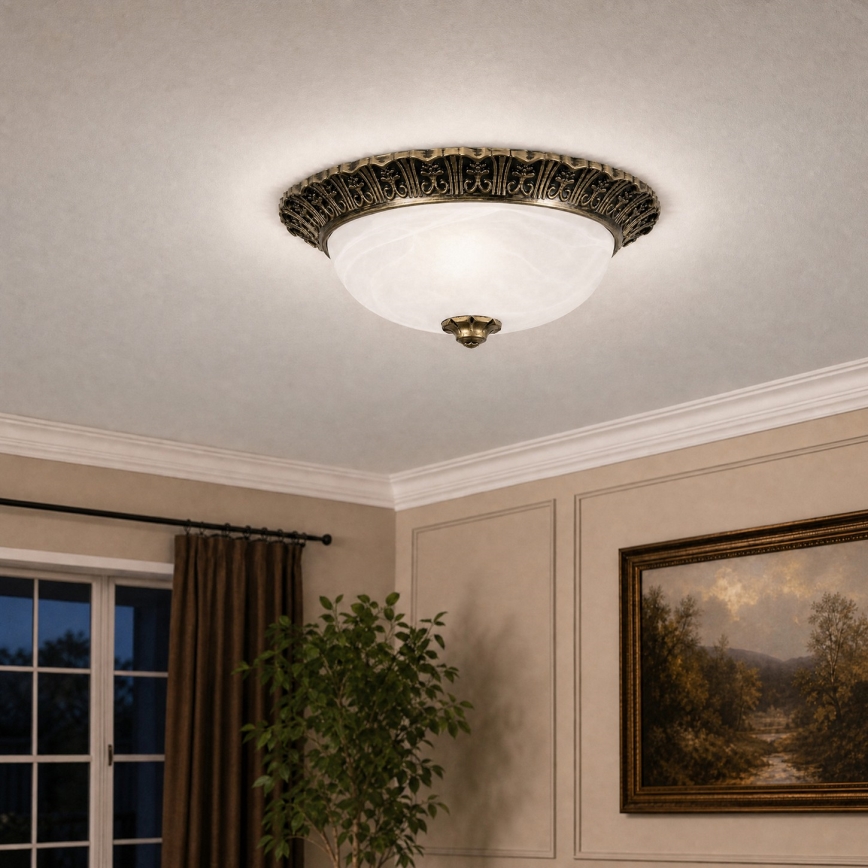 Brilagi - Mennyezeti lámpatest FRESCO 2xE27/40W/230V, átmérő 30 cm, aranyszínű