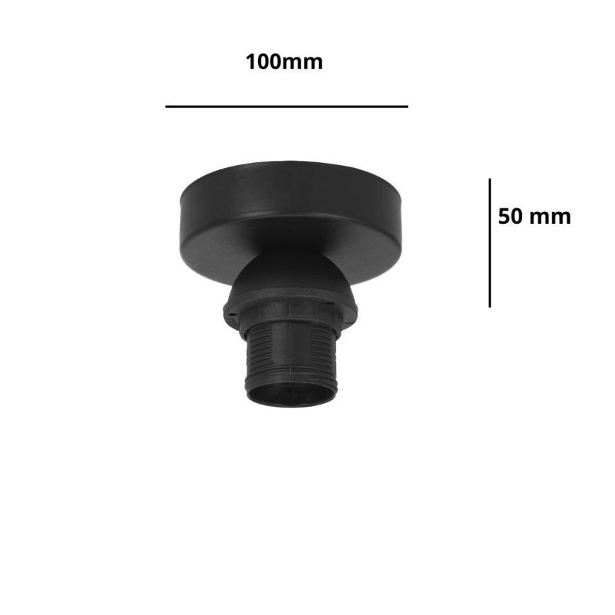 Brilagi - Mennyezeti lámpatest PARTY 1xE27/60W/230V Ø 10 cm fekete