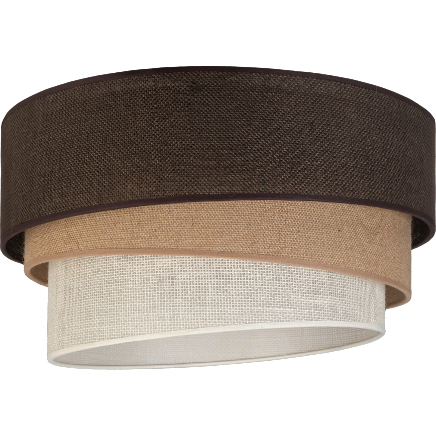 Brilagi - Mennyezeti lámpatest TRIO 3xE27/60W/230V Ø 60 cm barna/bézs/fehér