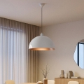 Brilagi - METALO LED kábeles függesztett csillár 1xE27/40W/230V átm. 40 cm fehér/réz