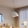 Brilagi - METALO LED kábeles függesztett csillár 1xE27/40W/230V átm. 40 cm fehér/réz