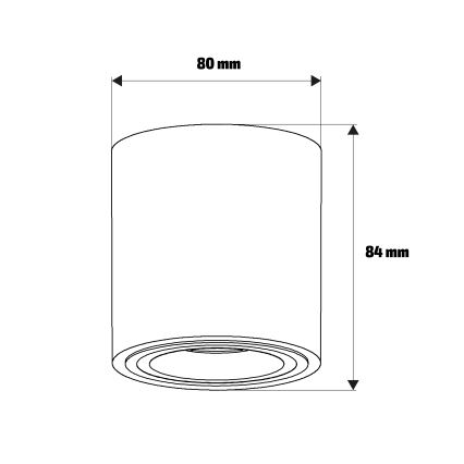 Brilagi - MIA spotlámpa 1xGU10/30W/230V 84x80 mm bézs
