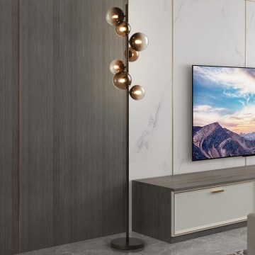 Brilagi - MILLA LED állólámpa 7xG9/3W/230V barna/füstös barna
