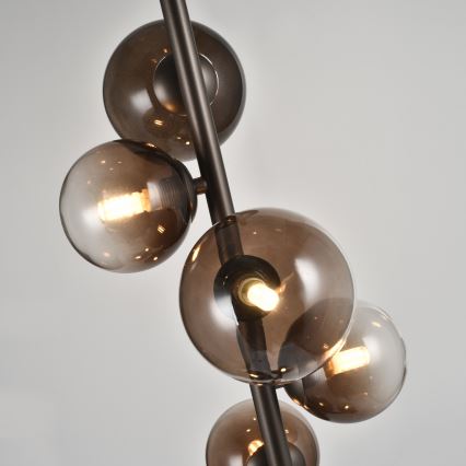 Brilagi - MILLA LED állólámpa 7xG9/3W/230V barna/füstös barna