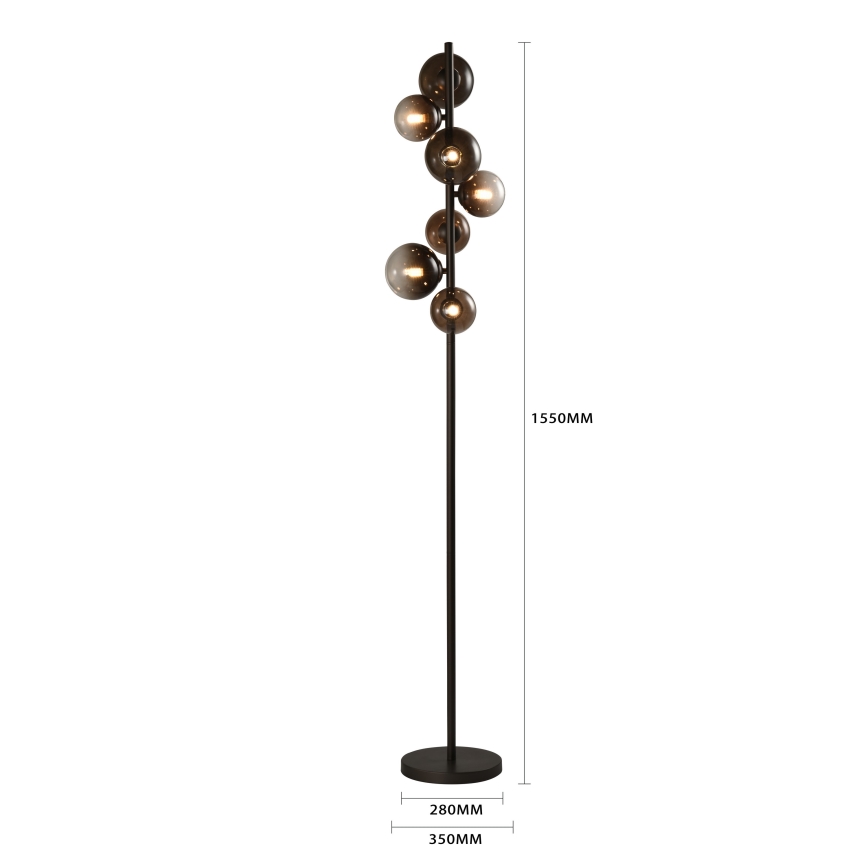 Brilagi - MILLA LED állólámpa 7xG9/3W/230V barna/füstös barna