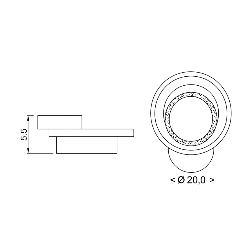 Brilagi - MODERN MINI LED mennyezeti lámpatest 22W/230V 3000/4000/6000K