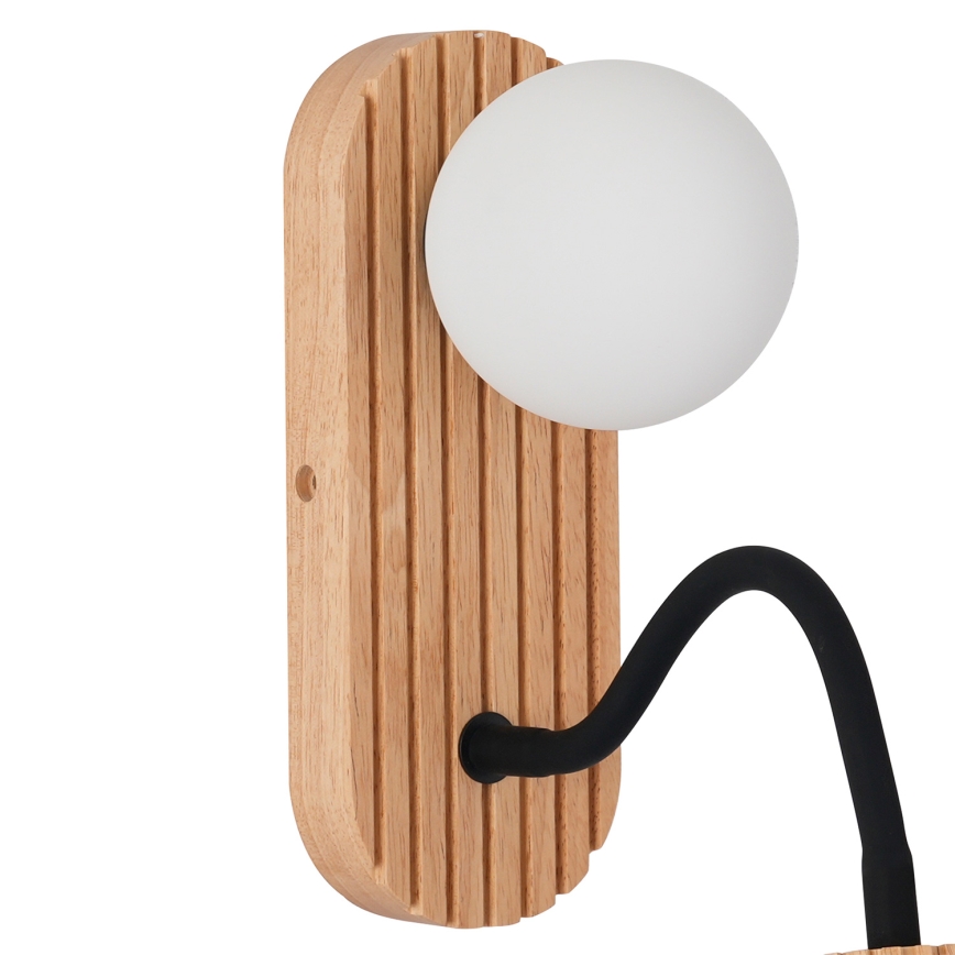 Brilagi - MODERN WOOD fali lámpa 1xG9/5W/230V + 1xGU10/8W fa