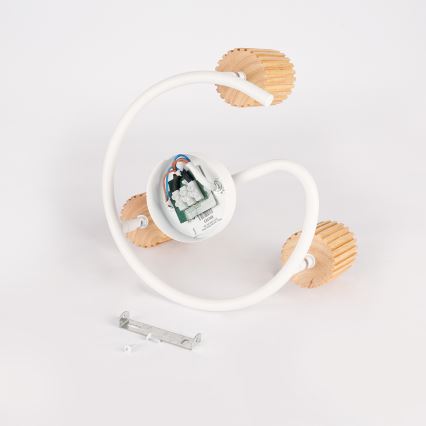 Brilagi - MODERN WOOD mennyezeti spotlámpa 3xGU10/8W/230V fa/fehér