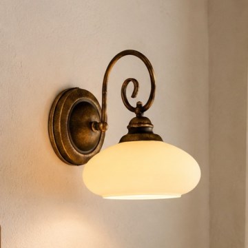 Brilagi - MOLLERO fali lámpa 1xE27/15W/230V bronz/patina