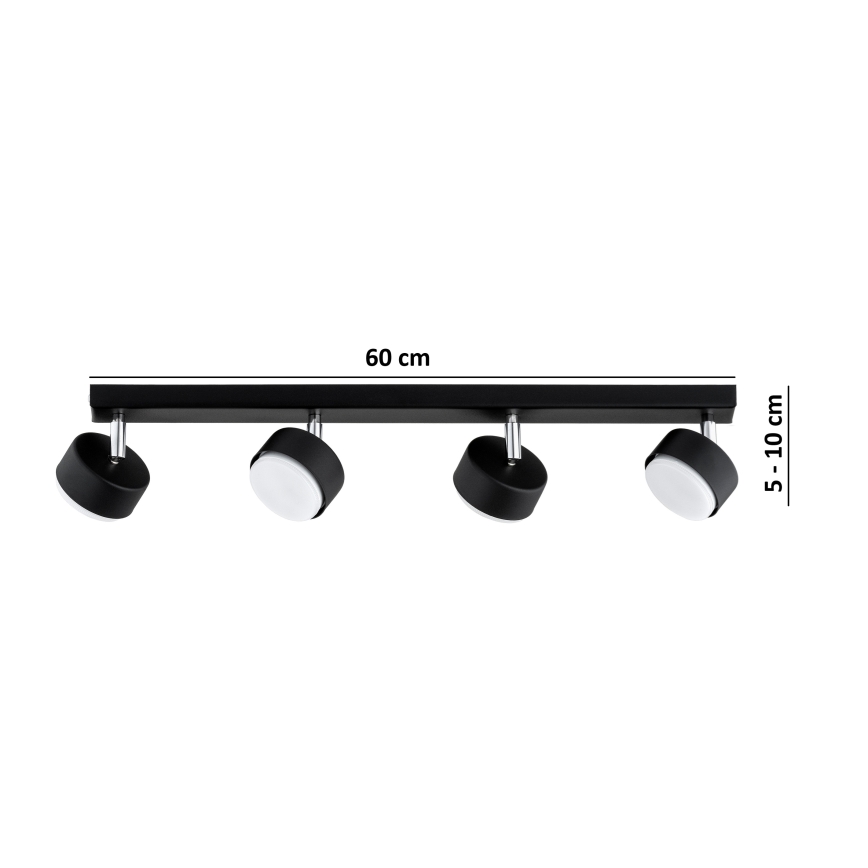 Brilagi - LED RGB+CCT dimmelhető spotlámpa MONO 4xGX53/14W/230V 2700-6500K Wi-Fi Tuya fekete