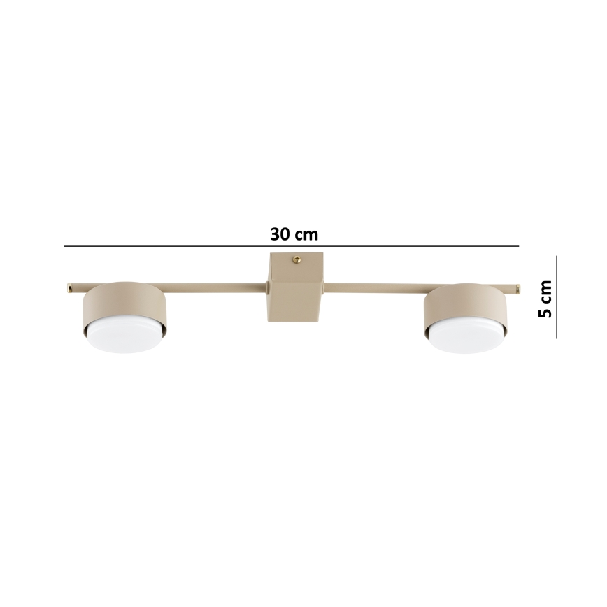 Brilagi - MONO LED spotlámpa 2xGX53/30W/230V bézs