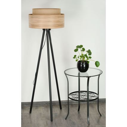 Brilagi - Állólámpa MONTANA BOHO 1xE27/15W/230V barna/fekete