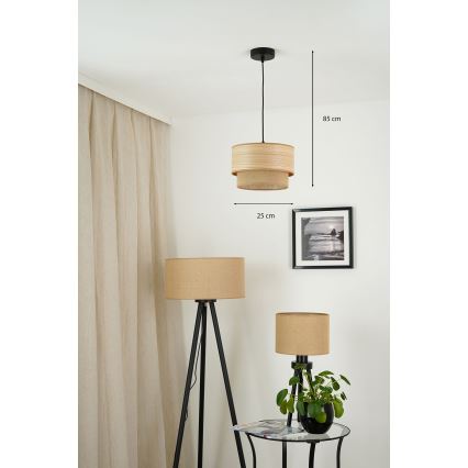 Brilagi - Montana Boho függeszték kábelre 1xE27/15W/230V átm. 25 cm barna/fekete