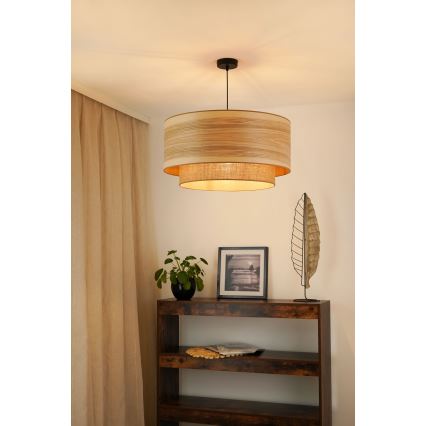 Brilagi - Montana Boho függeszték kábelre 1xE27/15W/230V átm. 60 cm barna/fekete