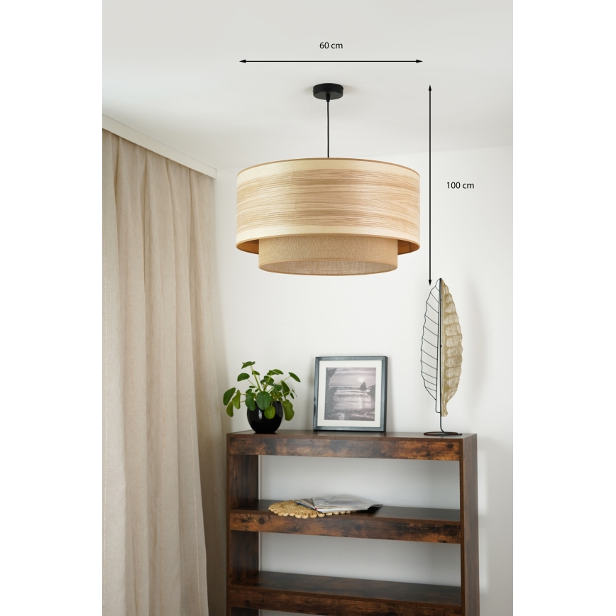 Brilagi - Montana Boho függeszték kábelre 1xE27/15W/230V átm. 60 cm barna/fekete