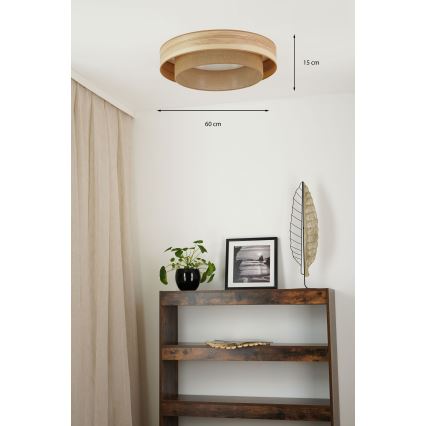 Brilagi - LED Mennyezeti lámpa MONTANA BOHO LED/26W/230V átmérő 60 cm barna