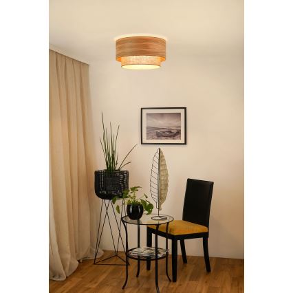 Brilagi - Mennyezeti lámpa MONTANA BOHO 1xE27/15W/230V átm. 45 cm barna