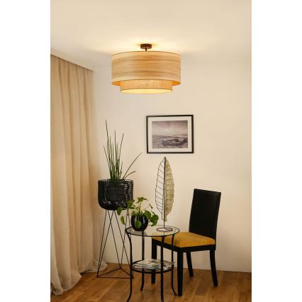 Brilagi - Mennyezeti lámpa MONTANA BOHO 1xE27/15W/230V átm. 60 cm barna