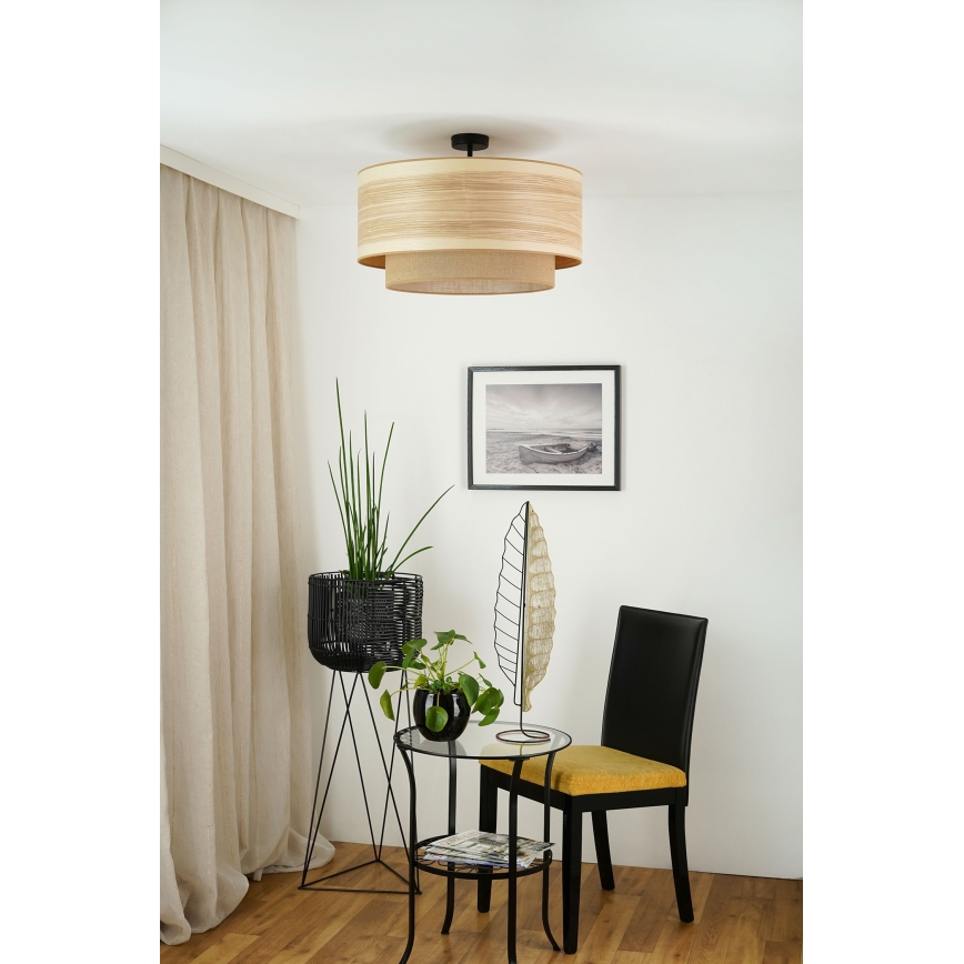Brilagi - Mennyezeti lámpa MONTANA BOHO 1xE27/15W/230V átm. 60 cm barna