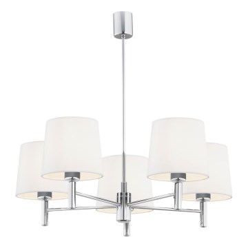 Brilagi - MONTE rúddal szerelt csillár 5xE27/15W/230V krémszínű/fényes króm