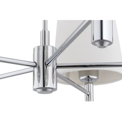 Brilagi - MONTE rúddal szerelt csillár 5xE27/60W/230V krémszínű/fényes króm