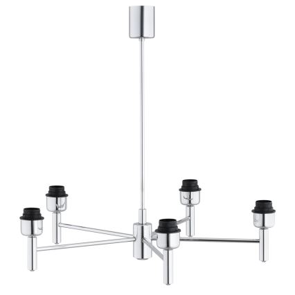 Brilagi - MONTE rúddal szerelt csillár 5xE27/60W/230V krémszínű/fényes króm