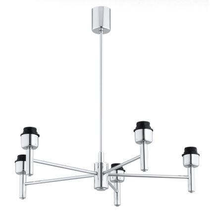 Brilagi - MONTE rúddal szerelt csillár 5xE27/60W/230V krémszínű/fényes króm