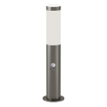 Brilagi - Mozgásérzékelős kültéri lámpa ELIA 1xE27/20W/230V IP44 50 cm matt króm