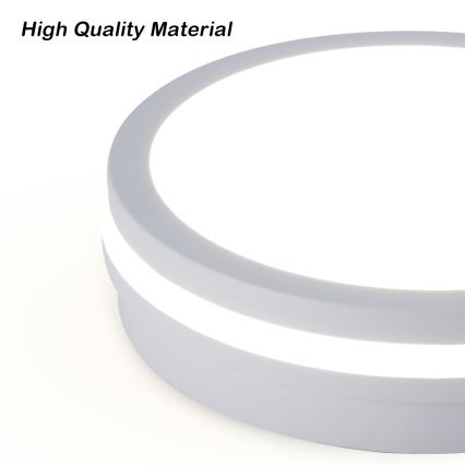 Brilagi - BENE LED kültéri mennyezeti lámpatest érzékelővel LED/24W/230V Ø 26 cm fehér IP54
