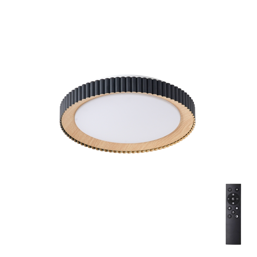 Brilagi - NEXO LED dimmelhető mennyezeti lámpa LED/48W/230V 3000-6000K fekete átm. 43 cm + távirányító